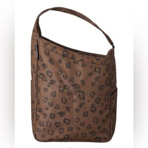 Maggie Mather Shoulder Bag Tennis Large Tote New without tags Brown Leopard
